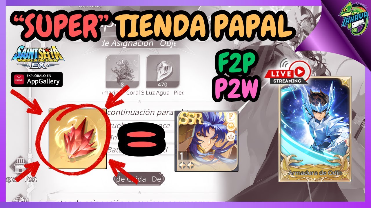 ⭕️En Vivo⭕️ Vuelve Mi Tienda Favorita DESPIERTA TUS PERSONAJES F2P Saint Seiya EX