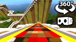 ROLLER COASTER 360° Video - Minecraft VR