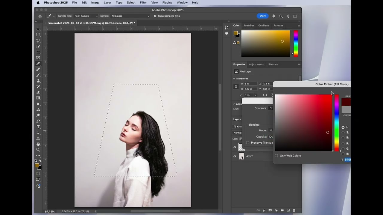 Adding Shape Layers in Photoshop