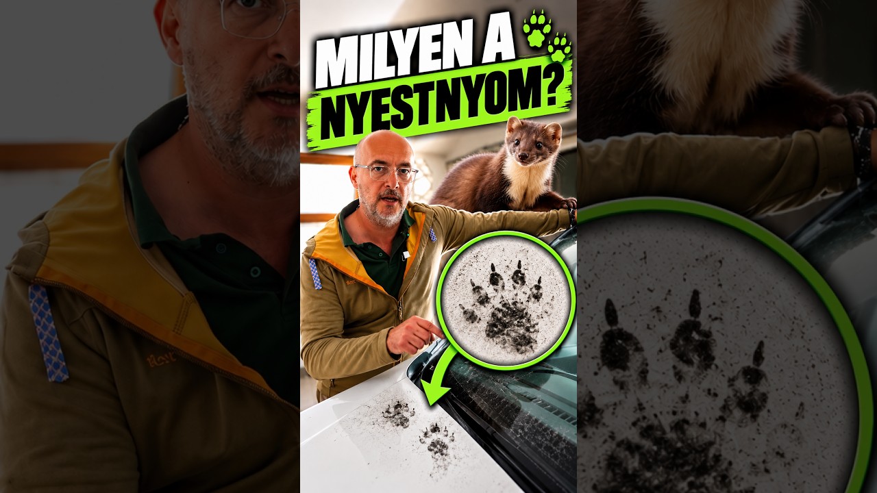 A nyest lábnyomát bemutató videó előnézete