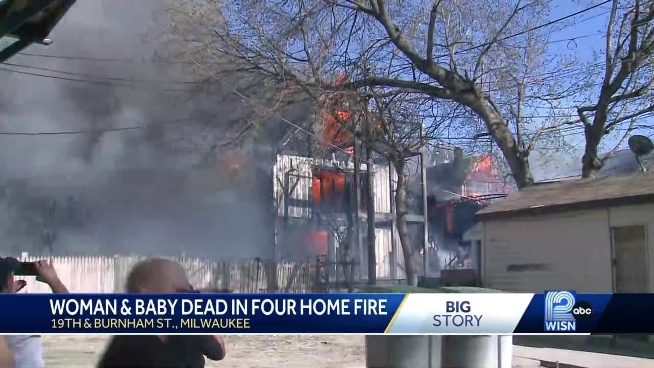 Woman, toddler found dead after four home fire - YouTube
