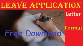 Leave Application Letter -  Format & Free Sample Download screenshot 2