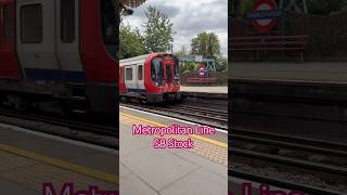 Metropolitan Line S8 Stock arrivals into  Chorleywood Station #shorts #transportforlondon