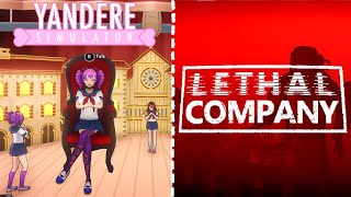 Смотрим моды на Yandere Simulator - Яндере симулятор и врываемся в Lethal Company