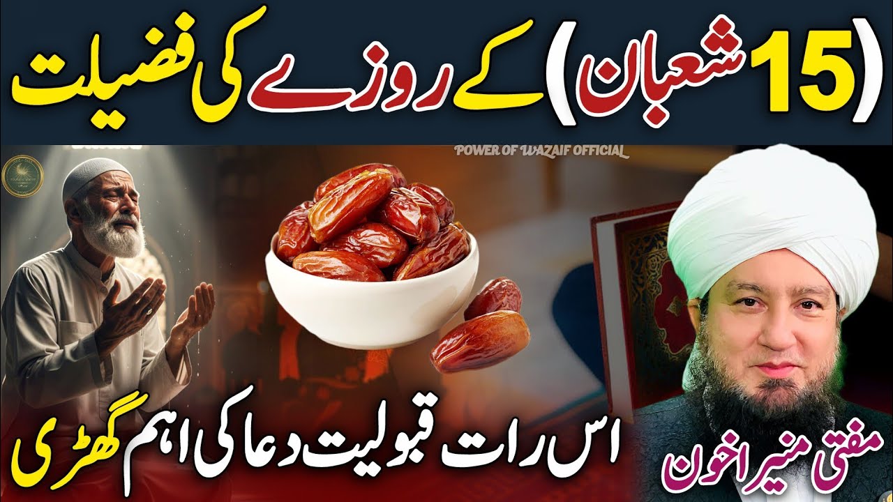 15 Shaban Shabe Barat Ka Roza Rakhen Phir Kamal Dekhen😍 | Mufti Muneer Akhoon❤️ | New 2026 | HD | 4k