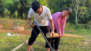 Kind CEO Helps Single Mother Renovate House With Bamboo - Building a New Life - Lý Nhị Ca