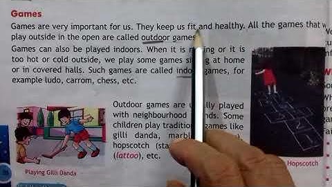 class 4 evs chapter 5 Ways of Recreation reading -recreation by ourselves television and games