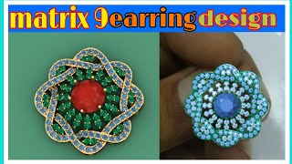 how to earring design in matrix 9 gemvision 3d cad cam jewellery tutorial screenshot 3