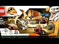UNBOXING-Recensione set Lego JURASSIC WORLD Dominion- Atrociraptor Bike Chase