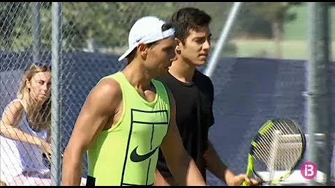 Rafael Nadal's practice with Christian Garin in Mallorca, 21 June 2017 - DayDayNews