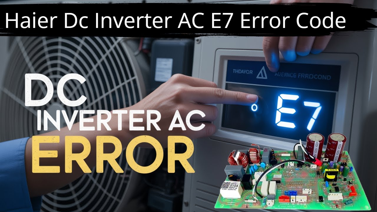 Haier Dc Inverter AC E7 Error Code FIXED with Simple Outdoor Check ...