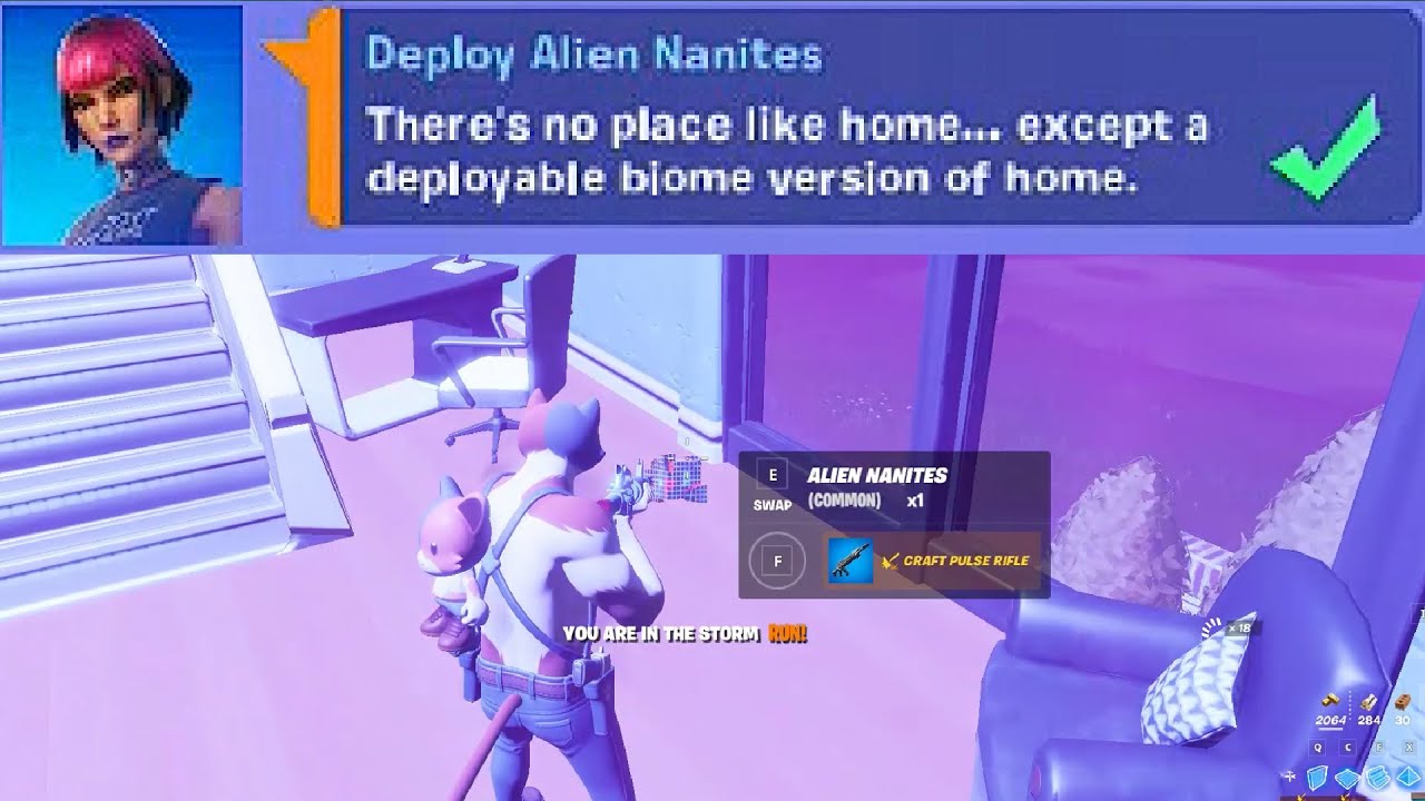 Deploy Alien Nanites - Fortnite