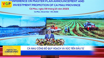 Cà Mau công bố quy hoạch và xúc tiến đầu tư