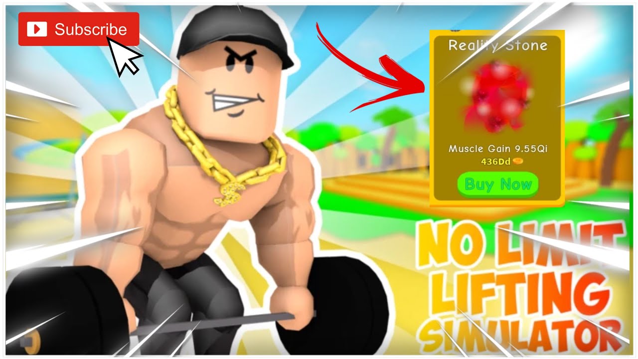 No limit lifting simulator Reality stone❗️❗️🟥🟥🟥