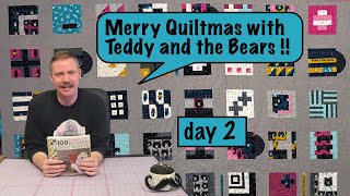 Merry Quiltmas ! It's Tula Pink City Sampler with Teddy and the Bears !
