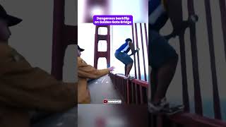IShowSpeed doing a dangerous backflip on the Golden Gate Bridge🥶#shorts #ishowspeed