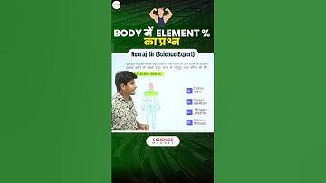 Science - Body में Element% का Question #neerajsir #sciencemagnetshort