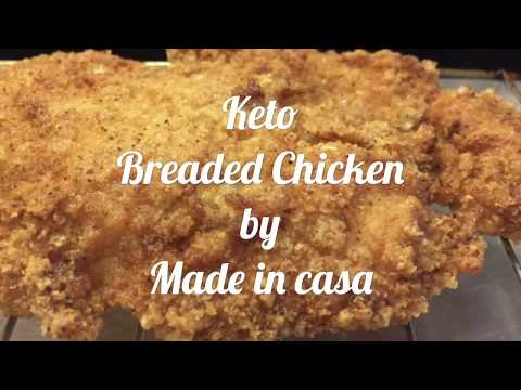 Keto Breaded Fry Chicken - low carb - gluten free - paleo - Almond Flour