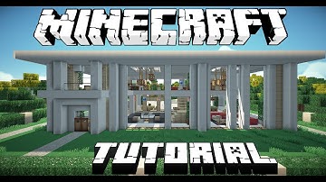 Minecraft- Modern House Tutorial Part 1