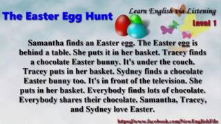 Learn English via Listening Level 1 Unit 9 The Easter Egg Hunt