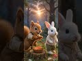 baby Rabbit 🐇 and squirrel 🐿️. #trendingshorts #viralvideo