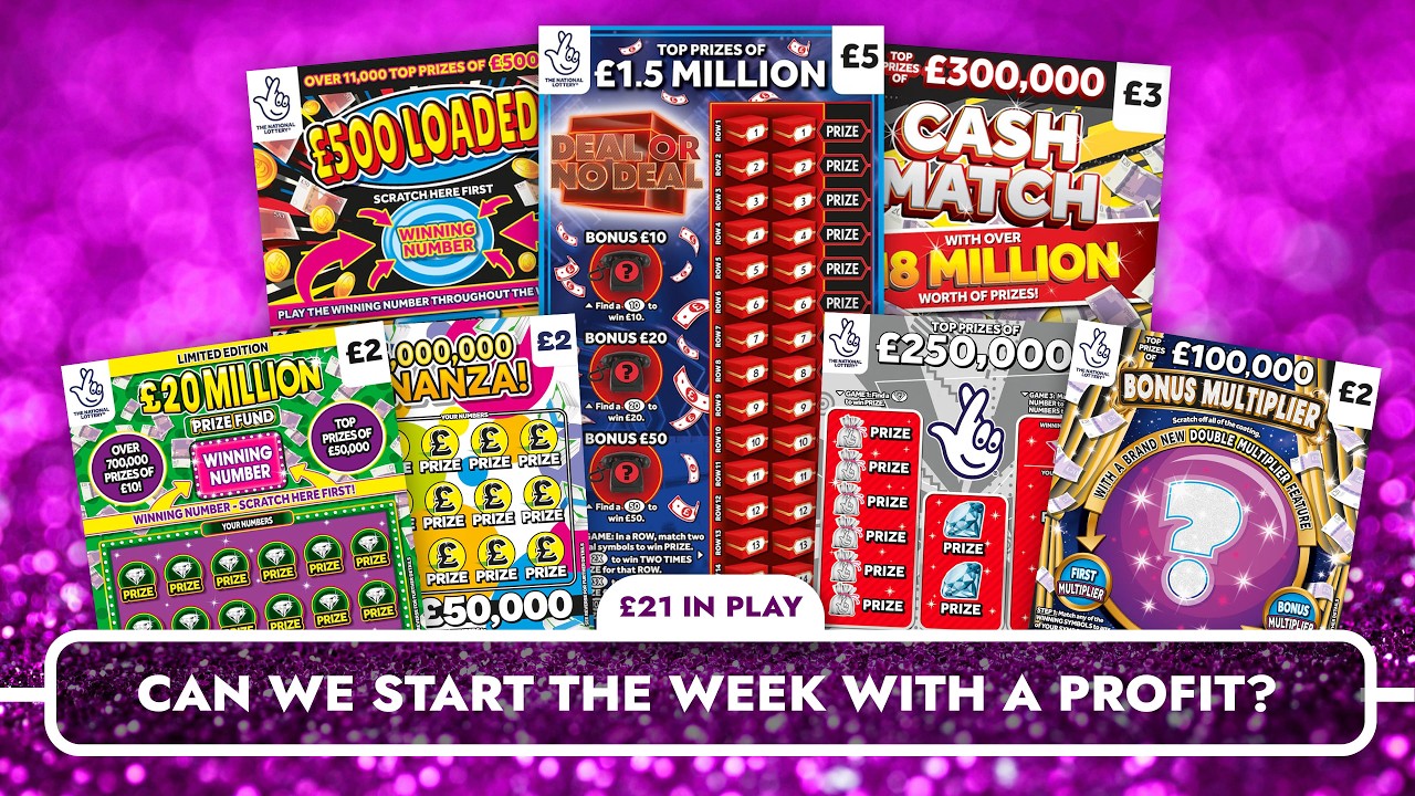 СЕАНС ​​ИГРЫ В СКРЕТЧ-КАРТЫ В ПОНЕДЕЛЬНИК 🔥🔥 21 фунт стерлингов на скретч-карты 🔥🔥 Сможем ли мы п...