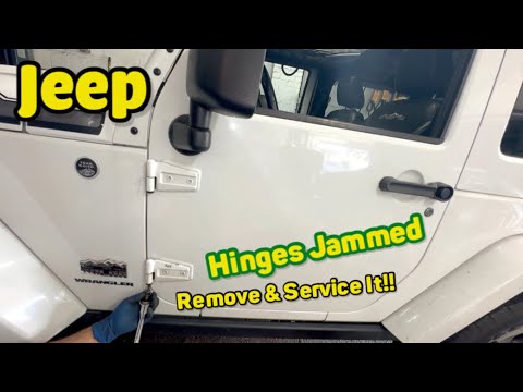Jeep Wrangler Door is Jammed and hard to open, HINGES need lubrication
