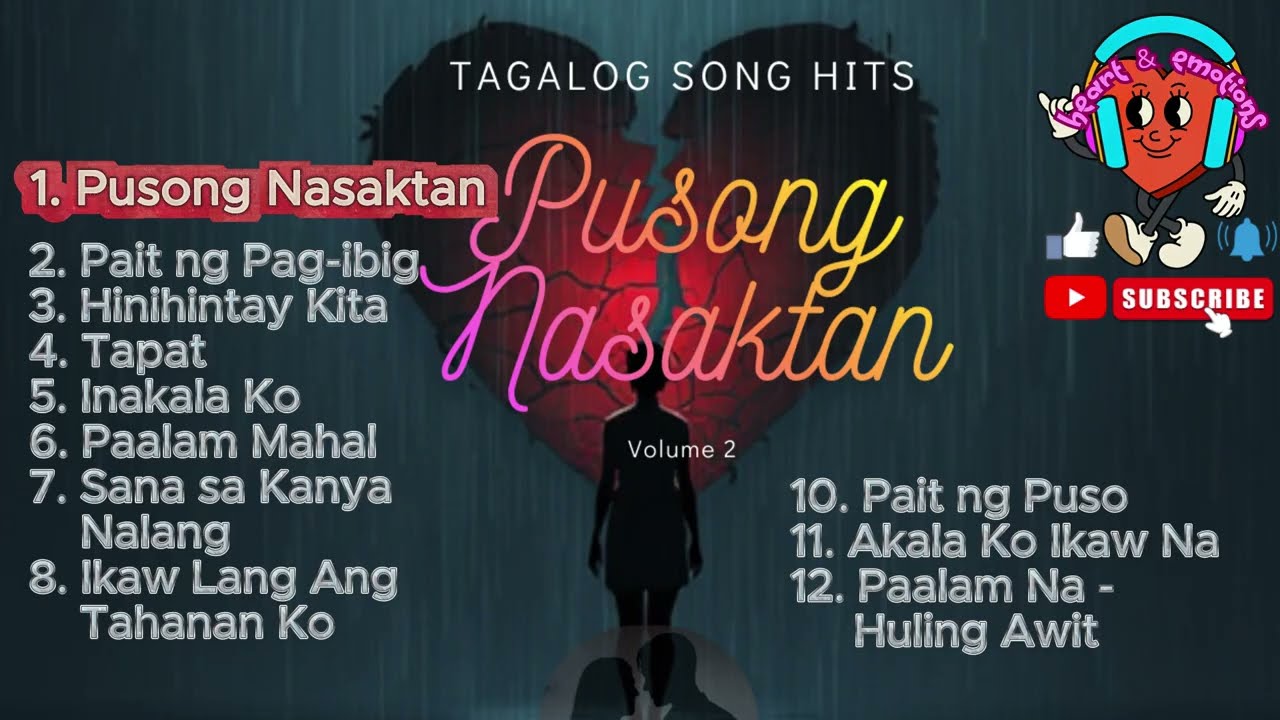 HUGOT SONGS ❤️‍🔥💘 I PUSONG NASAKTAN vol.2 💔❤️‍🩹 #opm #tagalog #hugot #sadsong #music #broken 