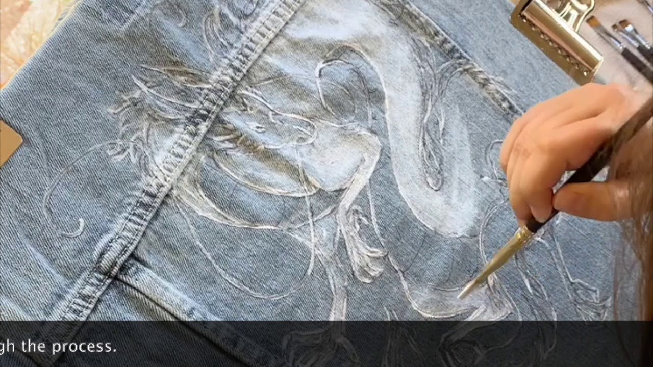 Denim Jacket Customization Haku YouTube