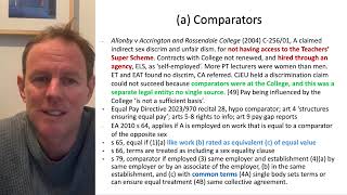 13. Disadvantage - (2) equal pay