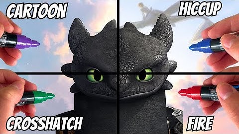 One Drawing, But in 4 Different Art Styles!