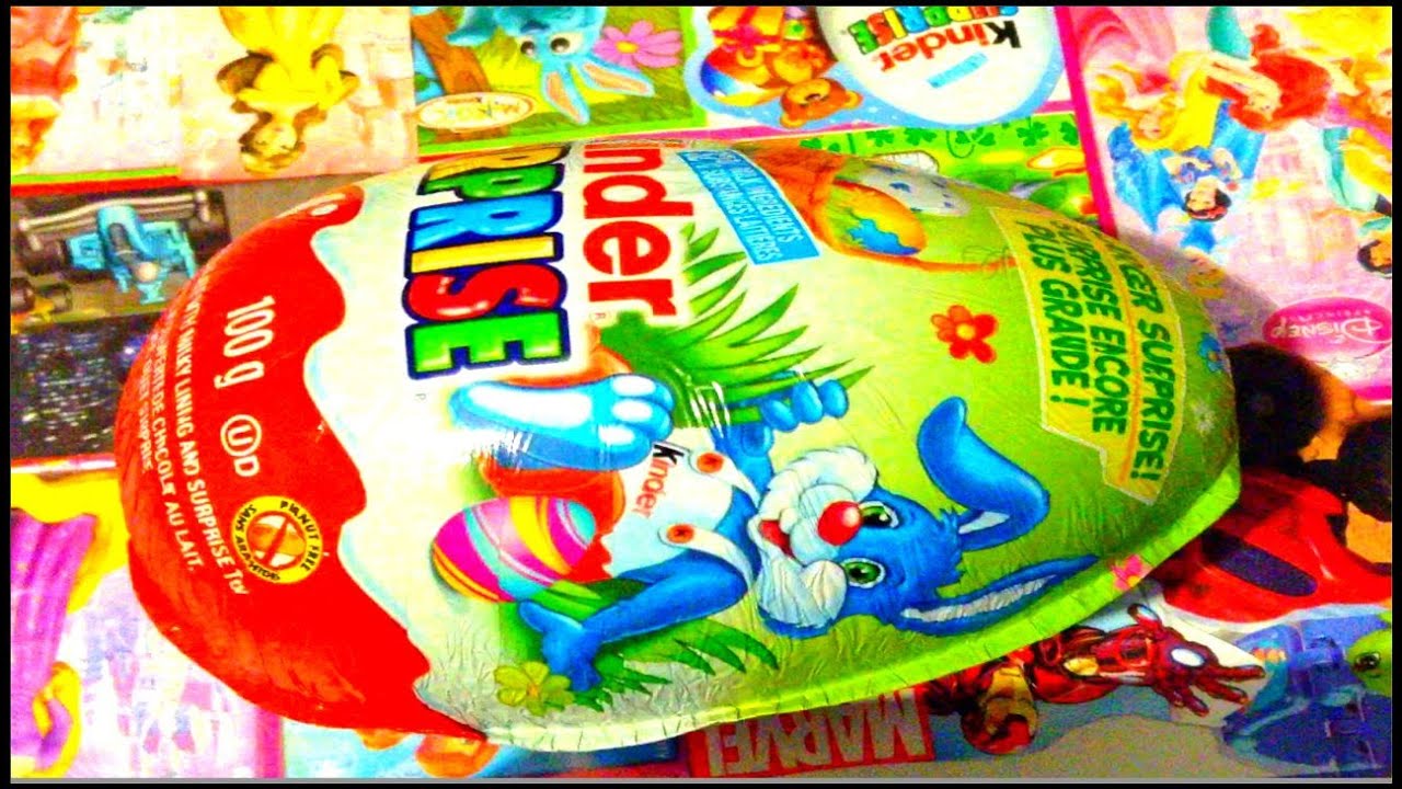 KINDER SURPRISE JUMBO EASTER EGG UNBOXING YouTube