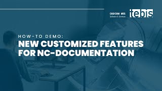 Tebis America Stylesheet for Generating an NC-documentation