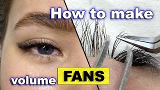 HOW TO MAKE VOLUME FANS / Mix C and L curl / Eyelash extension 2D by Lashes Online 8,325 views 7 months ago 11 minutes, 38 seconds