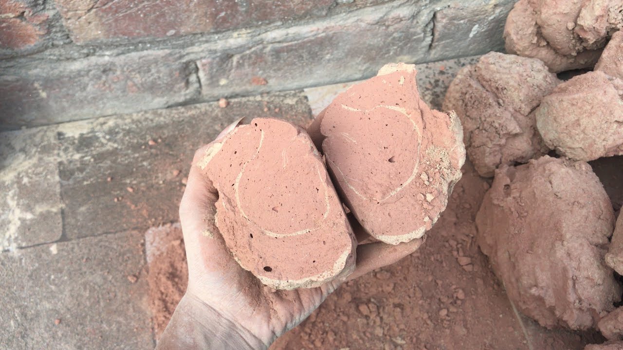 Crumbling vlog part 2 super satisfying dirts ki crumbling red dirt ki mazydar crumbling +gym chalk