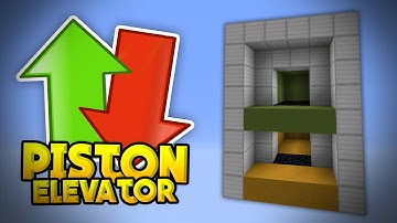 UP & DOWN ELEVATOR TUTORIAL - Compact Piston Elevator in MCPE 0.15.0 - Minecraft PE (Pocket Edition)