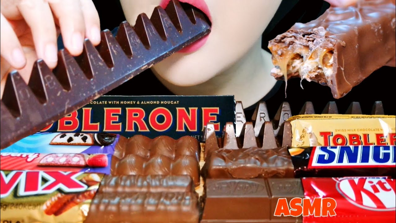 ASMR🍫CHOCOLATE BAR 여러가지 초코바 EATING SOUNDS MUKBANG / NO TALKING YouTube