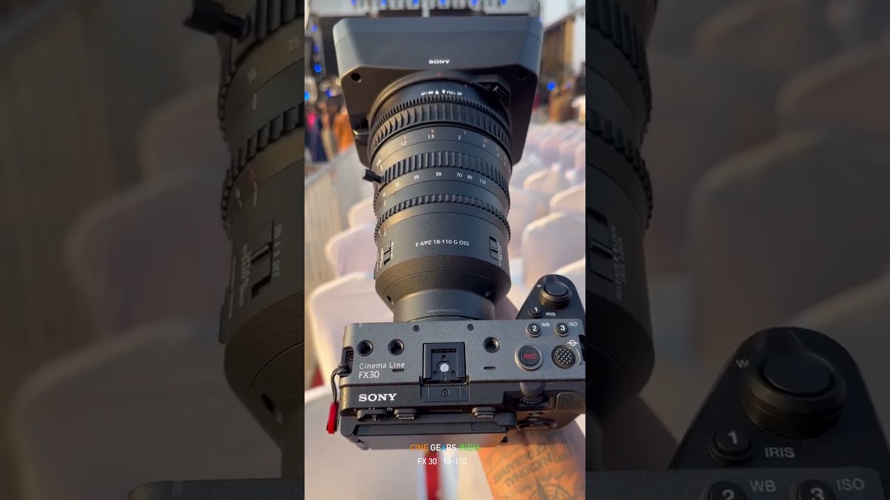 Sony Fx30 cine line with Sony 18-110mm f4