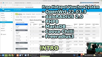 OpenWrt Daloradius  Hotspot Voucher V2 -  Fw 22.03.3 Daloradius V2.0  PHP8 - Intro