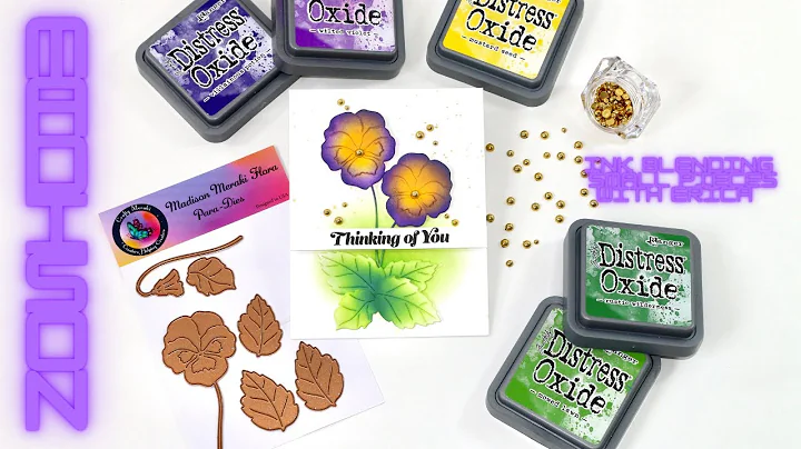 Madison Meraki Flora card | Inkblending small piec...