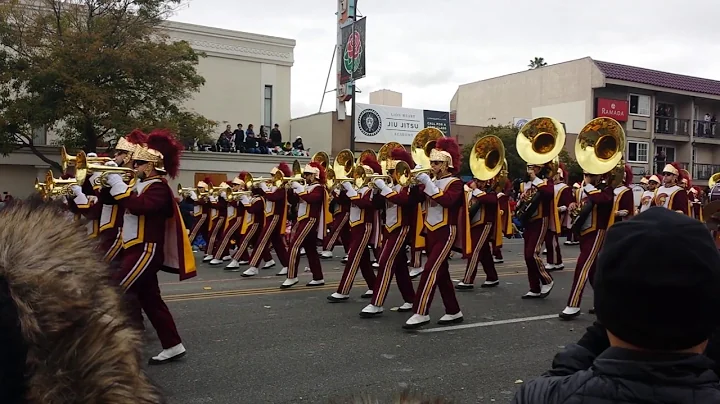 Rose Parade 2017: USC Trojans Marching Band