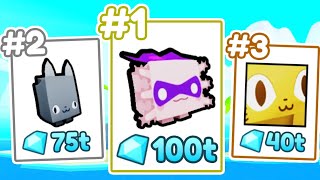 10 MOST VALUABLE PETS in Pet Simulator X