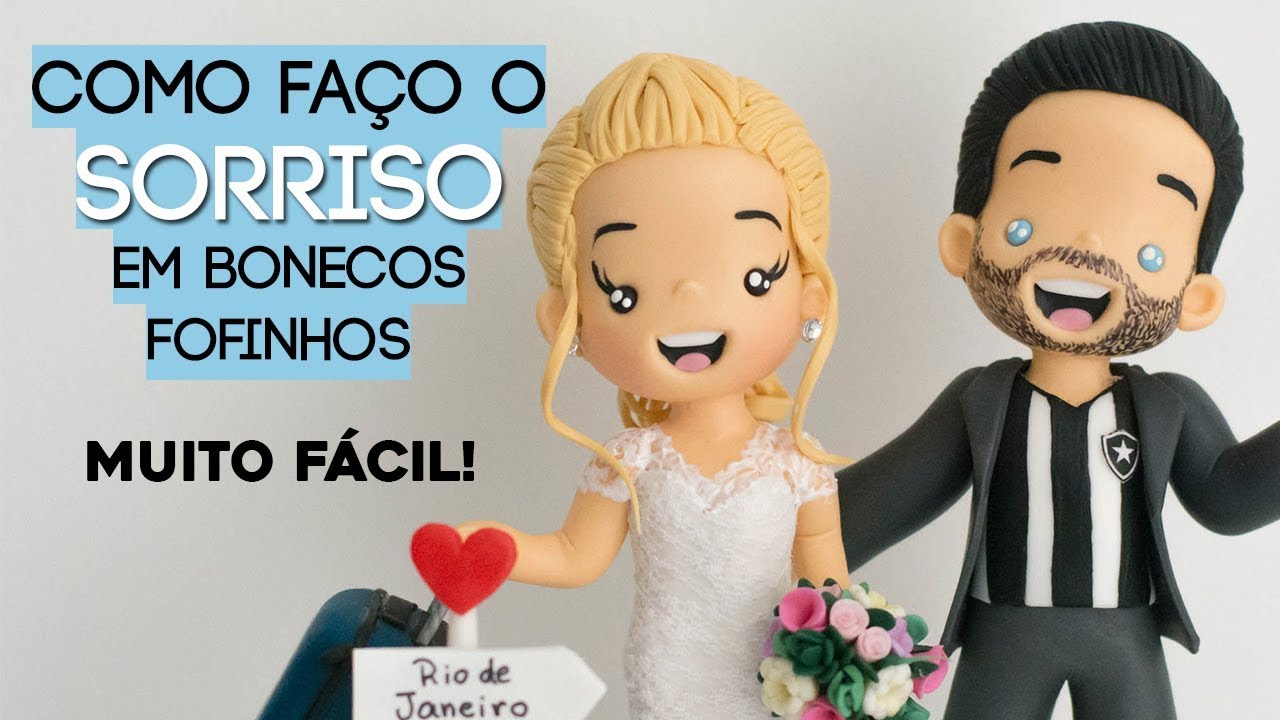 CABEÇA FOFINHA COM SORRISO ABERTO BELAH BISCUIT - Cabeça Estilo Infantil MUITO FÁCIL e SEM ISOPOR!