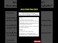 Java Interview QnA Series #java #interviewpreparation #shortsvideo #viral #springboot #experienced