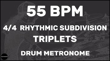 Triplets | Drum Metronome Loop | 55 BPM