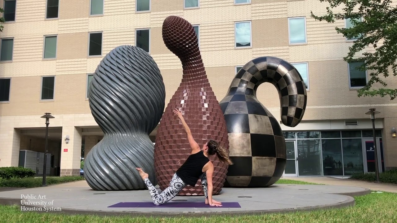 Yoga & Public Art | Your Move by Lawrence Argent