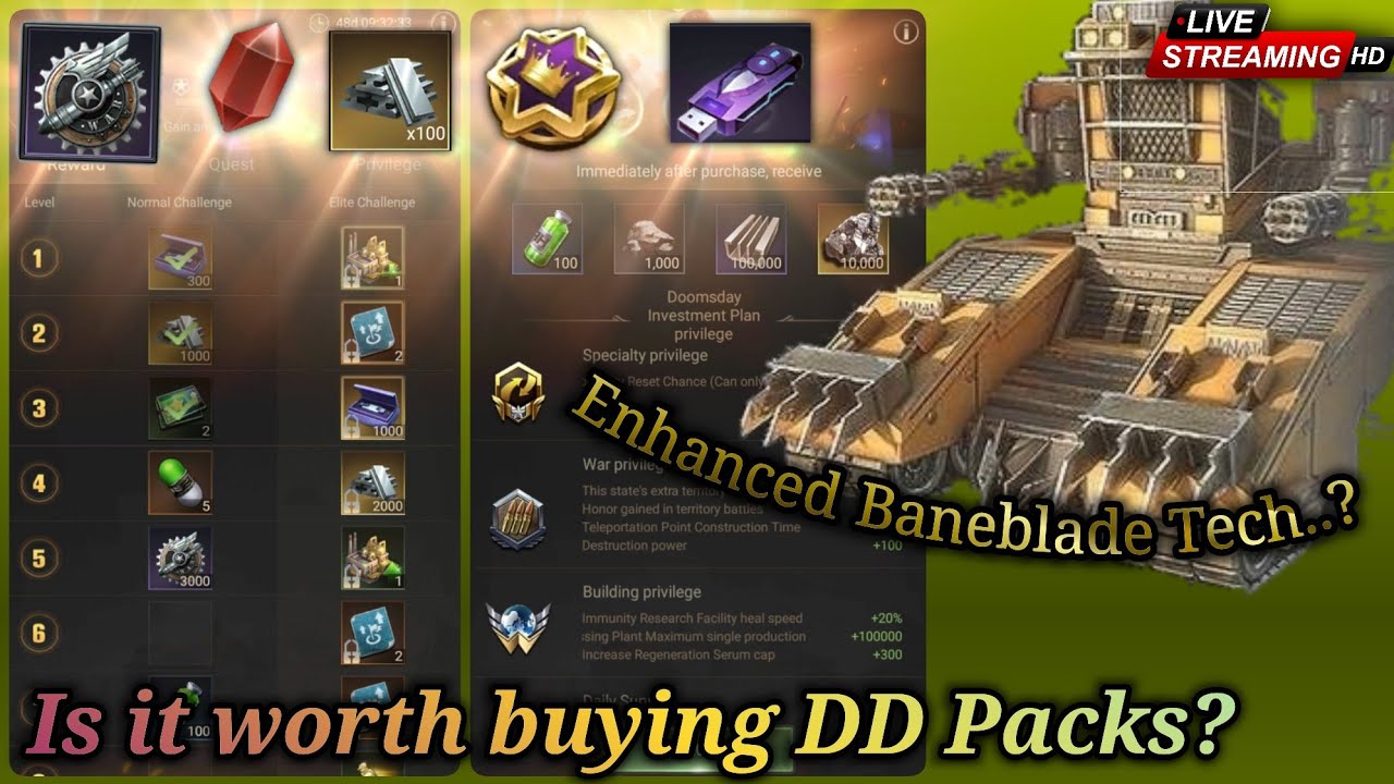 DD Plans and Enhanced BanebladeTech Last Shelter Survival