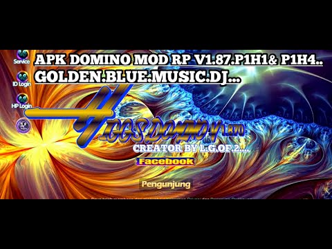 REV.APK MOD DOMINO RP .P1H1.P1H4 TERBARU 2022 V1.87 TEMA GOLDEN BLUE MUSIC DJ..