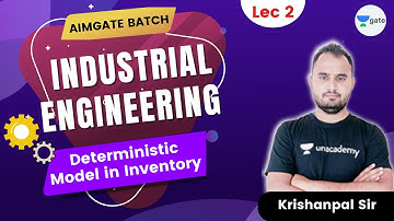 Deterministic Model in Inventory | L 2 | Industrial Engineering | AimGATE Batch | GATE/ESE 2022