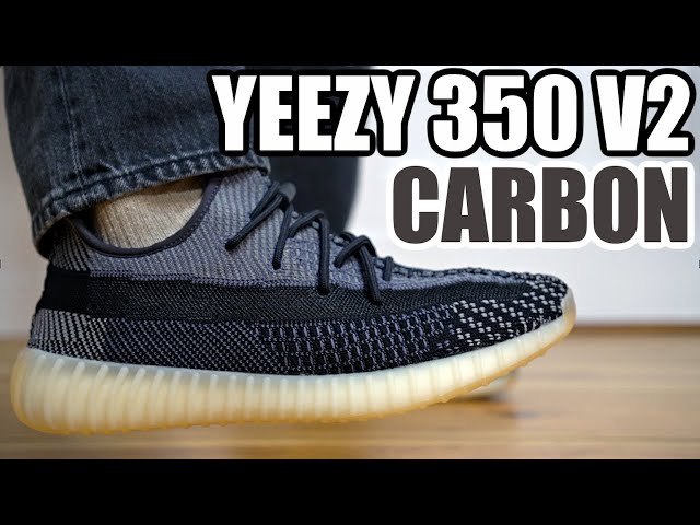 yeezy 350 carbon on feet